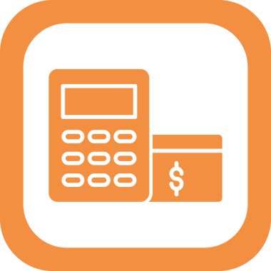 Basit hesap makinesi vektör illüstrasyonu