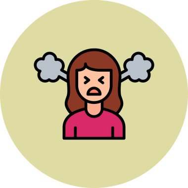 kızgın ifade vektör illüstrasyon tasarımı 