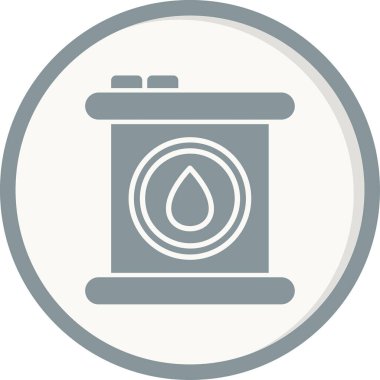 Petrol varil düz kutsal kişilerin resmi, vektör çizim 