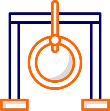 Salıncak ağ ikonu vektör illüstrasyonu