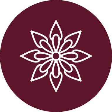 Çiçek. Web simgesi basit illüstrasyon 