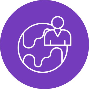 Yeryüzü ikon vektör illüstrasyonu