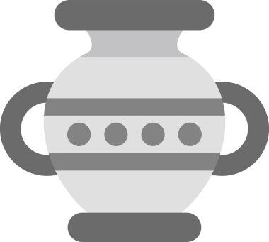 Vazo. Web simgesi basit illüstrasyon