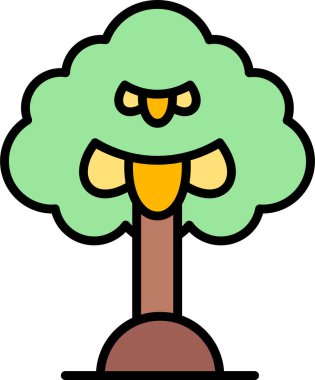 Papaya. Web simgesi basit illüstrasyon