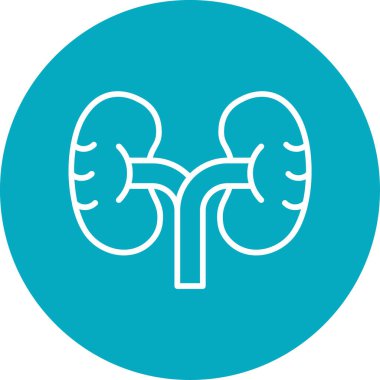 İnsan böbrekleri ikon vektör çizimi