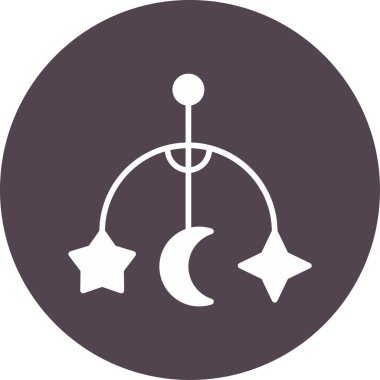 Beşik Oyuncak simgesi, vektör illüstrasyonu 