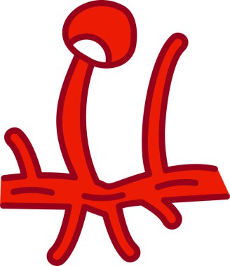 Rhizopus Simgesi Vektör Resimleri Beyaz Arkaplanda İzole Edildi 