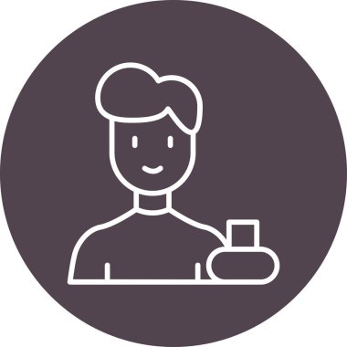 Adamım. Web simgesi basit illüstrasyon 