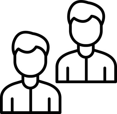 Takım. Web simgesi basit illüstrasyon