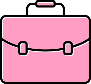 Çanta. Web simgesi basit illüstrasyon