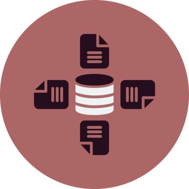 Toplam simge, vektör illüstrasyonu basit tasarım