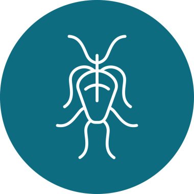 Giardia web simgesi vektör illüstrasyonu