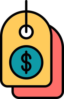 Fiyat etiketi vektör illüstrasyonu 