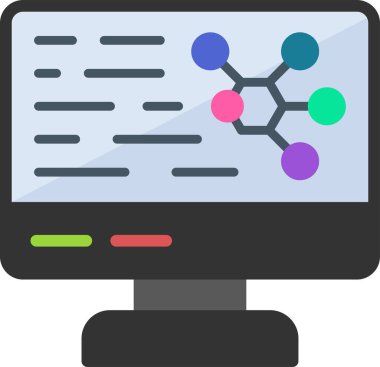 Basit Bilgisayar vektör illüstrasyonu