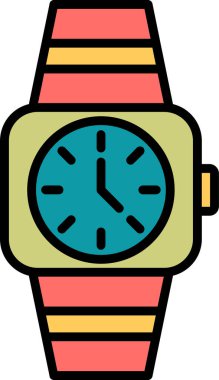 Smartwatch icon, vector illustration simple design