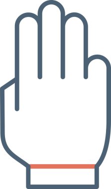 El hareketi simgesi, vektör illüstrasyonu