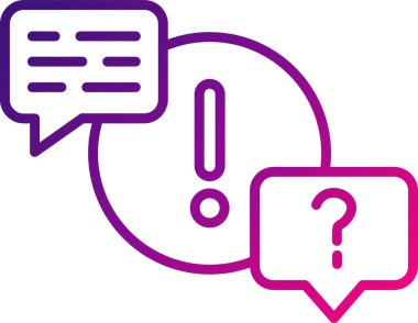 QA simgesi, vektör illüstrasyonu 