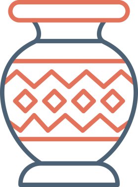 Vazo. Web simgesi basit illüstrasyon