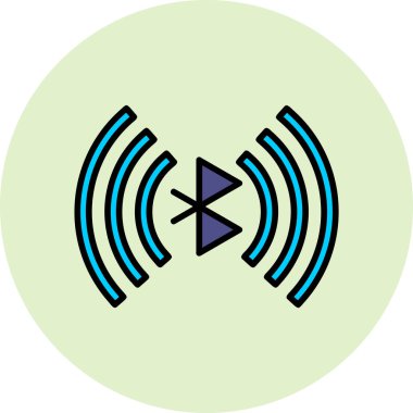 Bluetooth web simgesi, vektör çizim