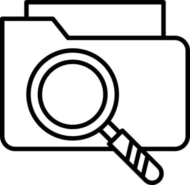 Kayıtlı elektronik bilgiyle dizinin vektör illüstrasyonu