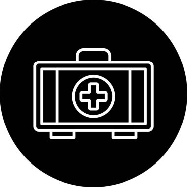 İlk yardım kiti vektör illüstrasyonu