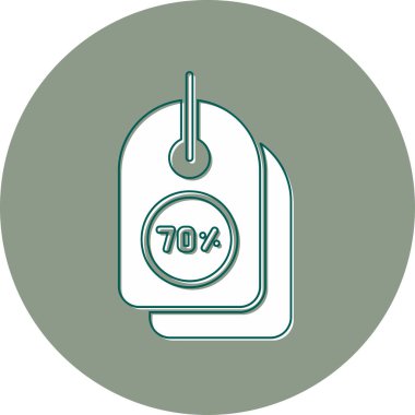 İndirim etiketi vektör illüstrasyonu 