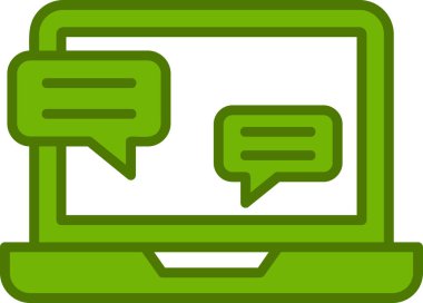 Röportaj web simgesi vektör çizimi