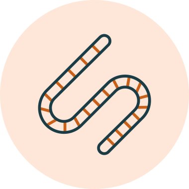 Yuvarlak solucan ağ ikonu vektör illüstrasyonu