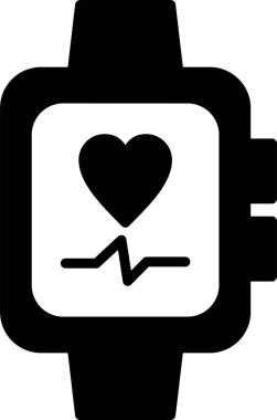 smartwatch simgesi, vektör illüstrasyonu basit tasarım