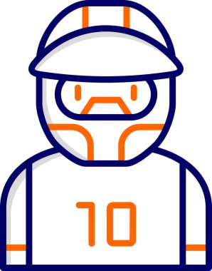 Yarışçı ağ simgesi vektör illüstrasyonu         