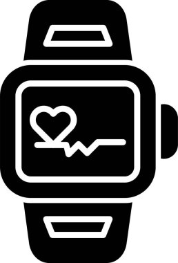 smartwatch simgesi, vektör illüstrasyonu basit tasarım
