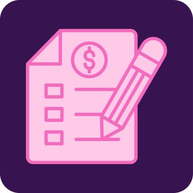 Mali belge. Web simgesi basit illüstrasyon