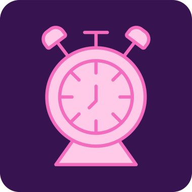 Masa Saati web simgesi, vektör illüstrasyonu