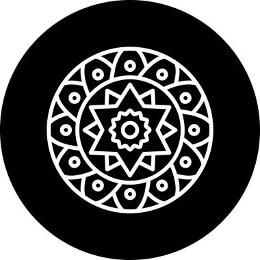 mandala tasarımı, web basit illüstrasyonu