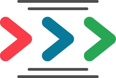 ok simgesi işareti, vektör illüstrasyonu