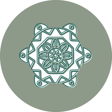 mandala tasarımı, web basit illüstrasyonu