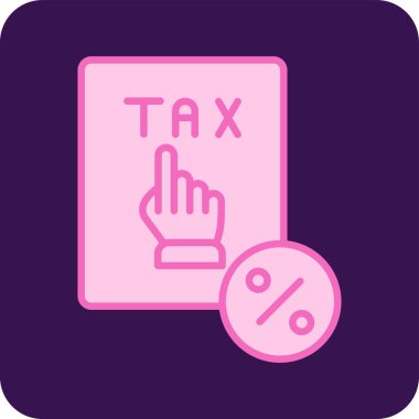 Vergi. Web simgesi basit illüstrasyon