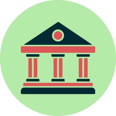 Belediye Binası web simgesi basit tasarım 