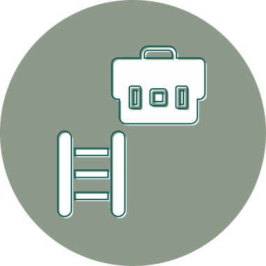 Gelişme kariyeri. Web simgesi basit illüstrasyon