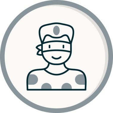 Süper kahraman ağ simgesi, vektör illüstrasyonu