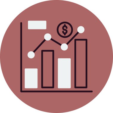 Ticaret şeması. Web simgesi basit illüstrasyon