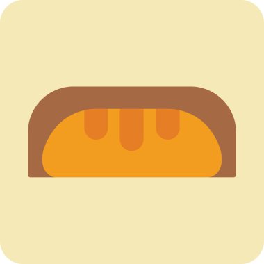 ekmek ikonu vektör illüstrasyonu