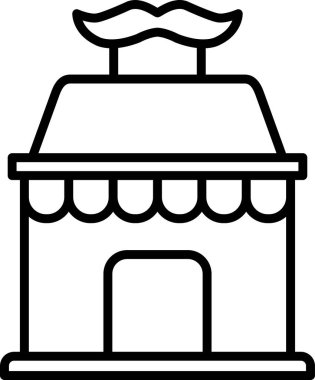 Atölye. Web simgesi basit illüstrasyon