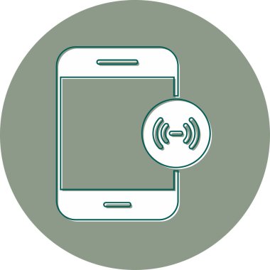 mobil yardım noktası simgesi, vektör illüstrasyonu basit tasarım