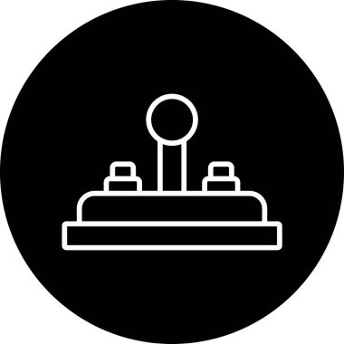 Oyun Denetleyici vektör düz simgesi. Oyun çubuğu