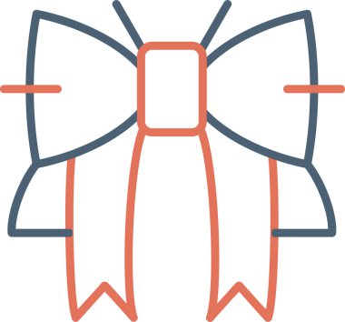 Kurdele yayı. Web simgesi basit illüstrasyon