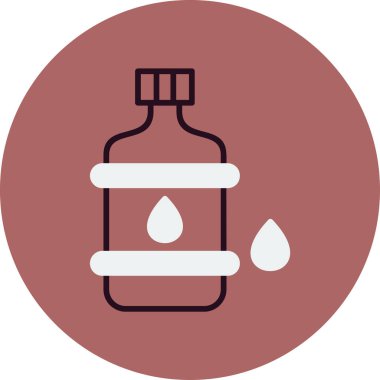 Su. Web simgesi basit illüstrasyon