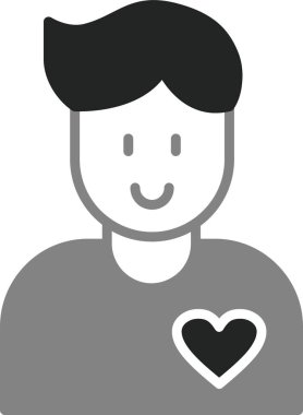 Gönüllü simgesinin vektör çizimi