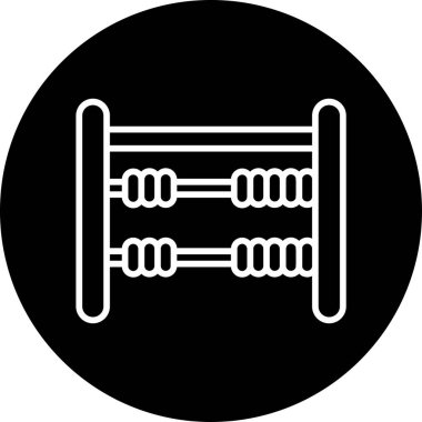 Abaküs. Web simgesi basit illüstrasyon 