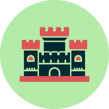 kale ikonu vektör illüstrasyonu 